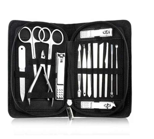 New Arrival Stainless Steel Professional Manicure Pedicure Kit 6 Pieces Mirror Finish Luxury <b>Box</b> Nail Cuticle Scissor Clipper - Product Image 5