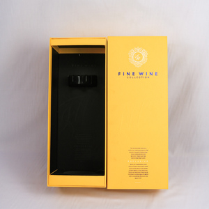 Caja de regalo de vino de papel impresa de lujo con cierre magnético para botellas de vino tinto y champán - Product Image 4
