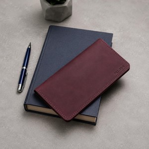 Funda para Chequera de Cuero Genuino de Primera Calidad, Lisa, con 2 Bolsillos, Impermeable, Venta al Por Mayor - Product Image 2