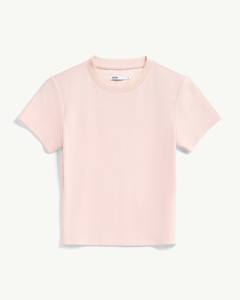 High Quality <b>Women's</b> Summer Slimme Crew Neck Casual Crop <b>T</b>-<b>shirt</b> Solid Color Cotton Fitted Fit Embroidered Breathable Quick Dry - Product Image 5