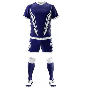 Maillot de rugby homme adulte 2026 à col ras du cou et manches courtes, vêtement de sport d'équipe imprimé par transfert thermique, respirant, séchage rapide, écologique - Product Image 3