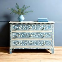 Commode moderne unique en os incrusté, armoire en bois faite à la main avec un design écologique pour le salon et la chambre à coucher, décoration de luxe