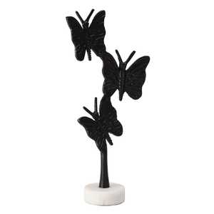 SassyButterfly Sculpture Aluminium Art Decor 35.5cm Height Tabletop Ornament Contemporary Design Handmade Eco-Friendly Durable - Product Image 2