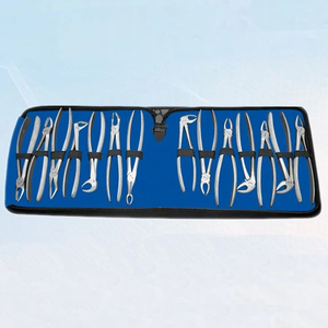 Kit Profesional de 12 Piezas de Fórceps Manuales para Extracción Dental de Alta Calidad, Certificado CE, Agarre Ergonómico, para Extracción de Dientes Quirúrgica - Product Image 1