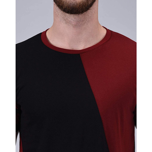 เสื้อยืดแขนสั้นผู้ชาย คอโอ ทรงลำลอง แต่งขอบตัดสี ดีไซน์เรียบง่าย - Product Image 5