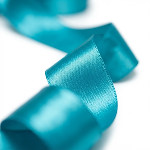 Cinta de Satén de una Cara Color Verde Azulado de 25 mm, OEM, 5 Rollos x 8 Metros, para Decoración de Hoteles, Escaparates, Decoración con Globos, Fondos para Eventos, Venta al por Mayor - Product Image 1