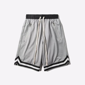 Custom OEM Casual Mens Streetwear Mesh Canvas Basketball Shorts Oversized Breathable Quick Dry Summer <b>Athletic</b> Gym Shorts - Product Image 2