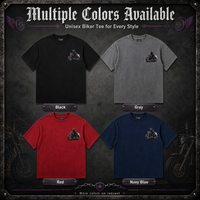 T-shirt décontracté ample de haute qualité 100% coton, nouvelle tendance, marque rétro, imprimé vieilli, streetwear