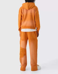 Ensemble de survêtement technique en molleton respirant pour homme, idéal pour l'entraînement en salle de sport et le jogging hivernal - Product Image 2