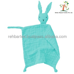 High Quality 100% Cotton <b>Muslin</b> Cuddle Cloths for <b>Babies</b> Soft, <b>Babies</b> Friendly, Multiple Colors & Customized Size - Product Image 3