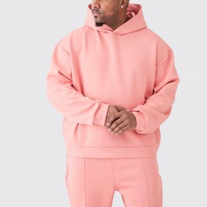 Conjunto Deportivo para Hombre 2026, Color Rosa, con Capucha, Manga Larga, Estilo Casual, Transpirable, 100% Algodón, Corte Holgado - Product Image 5