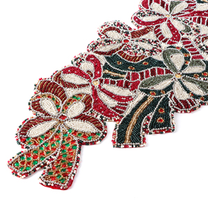 Royal Look Handmade Beaded <b>Table</b> <b>Runner</b> Hotel Restaurant <b>Table</b> Decorative Beaded <b>Runner</b> and Gifted Use Item - Product Image 2