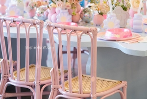 Chaises pour enfants en rotin modernes faites à la main avec dispositif de sécurité pour les événements hôteliers, les anniversaires, les mariages et la décoration de la crèche - Product Image 5