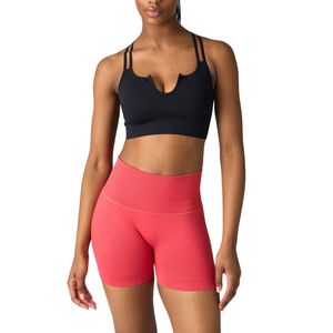 เสื้อชั้นในกีฬาแบบมีสายรัดสำหรับผู้หญิง ไร้ตะเข็บ สายไขว้หลัง ผ้าริบ สำหรับออกกำลังกาย โยคะ ฟิตเนส ชุดออกกำลังกาย รับผลิตตามแบบ พร้อมโลโก้ OEM - Product Image 5