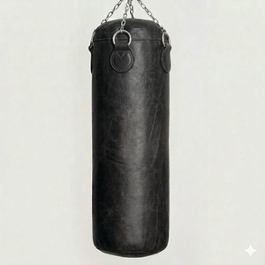 Sacs de frappe en cuir véritable robustes et durables avec logos personnalisés, pour adultes, exercices de gym, entraînement de boxe, équipements d'entraînement de MMA - Product Image 3