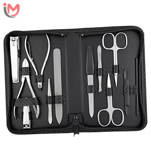High Quality 3 in 1 Durable Adult Grooming Kits Nail Care Kit Scissors Metal Case Manicure <b>Pedicure</b> <b>Set</b> Perfect Gift <b>Set</b> - Product Image 1