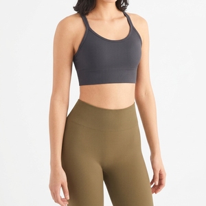 Women Yoga Sports <b>Bra</b> Plus Size Front Soft <b>Stretch</b> Low for Fitness Workout Gym Activewear Custom Logo Private Label - Product Image 1