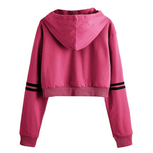 Low Rate Best Design <b>Winter</b> Eco-Friendly Breathable Women Crop <b>Top</b> Hoodies Casual Soft Canvas Cropped Hoodie Wholesale - Product Image 6