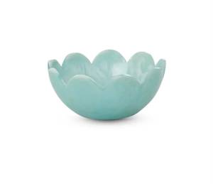 Tazón Decorativo Redondo de Resina Ecológica Hecho a Mano con Diseño de Ondas de Agua Azules, Estilo Rústico y Moderno para Decoración del Hogar - Product Image 3