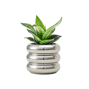 Maceta de Metal de Diseño Moderno para Decoración del Hogar, Maceta Personalizada para Plantas de Jardín - Product Image 3