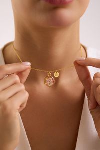 Collier personnalisé en résine époxy avec fleur de naissance, collier avec fleur du mois - Product Image 3