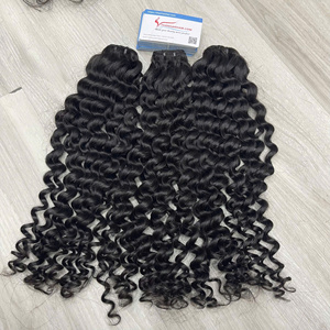 SUPER VENTA 2025 PELO HUMANO CRUDO EXTENSIONES DE CABELLO TRAMA RIZADA AL VAPOR COLOR NEGRO NATURAL DISPONIBLE EN STOCK - Product Image 4