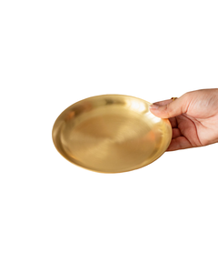 Assiette de service alimentaire en métal doré, très tendance, provenant d'Inde, pour la décoration de table, taille extra large - Product Image 4