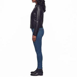 Custom Sorority Women Genuine Leather Jacket Plus Size Made to Measure <b>Coat</b> for bulk custom orders with made to measure service - Product Image 2