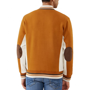 Chaqueta Varsity de Alta Calidad, Cuerpo y Mangas de Lana Suave, Secado Rápido, Transpirable, Estilo Atlético para Deportes - Product Image 2