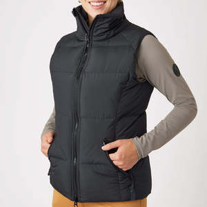 Chaleco corto acolchado con capucha para mujer, impermeable, ecológico, transpirable, cálido, informal, para invierno. - Product Image 5