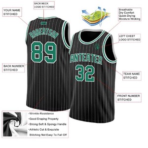 Custom 100% Polyester Basketball Jersey with Moisture Wicking Stitched Printed Number Letters for Men - Product Image 3