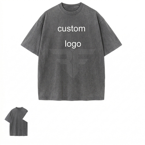 Fabricante de Ropa al por Mayor, Logotipo Personalizado con Impresión por Transferencia de Calor, Camiseta Lisa de 230g, 100% Algodón, Tejido Largo y Grueso - Product Image 1
