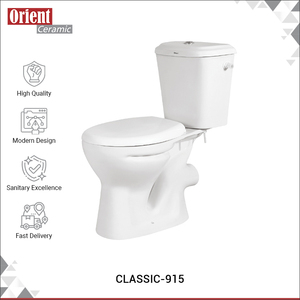 Inodoro de Dos Piezas de Cerámica Blanca de Diseño Moderno, Disponible en Grandes Cantidades, la Mejor Oferta - Product Image 2