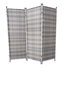 Paravent de jardin pliant classique en rotin PE de haute qualité, résistant aux intempéries, avec structure en acier pour hôtel et terrasse extérieure - Product Image 6