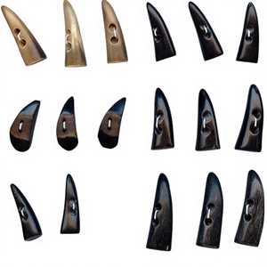 Natural Horn Flatback <b>Toggles</b> Rectangle Pattern Mesh Decoration for Ethnic Clothes Jeans Bags Overcoat DIY Garment Accessories - Product Image 3