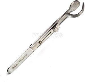 Pince à souder PRAZTECH en acier inoxydable avec embout annelé, 5,5 pouces |   Pince de serrage pour bijoutier, qualité industrielle OEM - Product Image 1