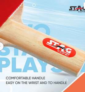 Raqueta de Alto Impacto y Alta Velocidad con Control de Giro, Construcción Duradera para un Rendimiento Prolongado, Juego Completo de Raqueta TT - Product Image 3