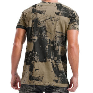 Prix de gros ODM & OEM T-shirt à manches courtes pour hommes en tissu 100% coton, couleur unie, impression personnalisée, logo par sublimation - Product Image 3