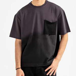 Camiseta Oversize para Hombre, Fabricada en Algodón Liso, Corte Holgado, Estilo Urbano Minimalista, Informal - Product Image 5