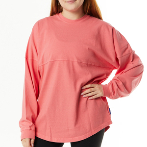 Professional Manufacture Ladies Plus Size Lightweight Soft Cotton Sweatshirt Casual Solid Breathable Oversized Sweat Shirt - Product Image 1