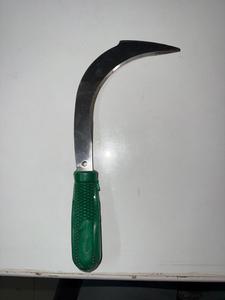 Shree Devam Agrico Hoz de jardín de acero con dientes para césped, mango de madera, hoja de 11 pulgadas, zincada y con óxido negro, longitud del mango de 10.5 cm - Product Image 6