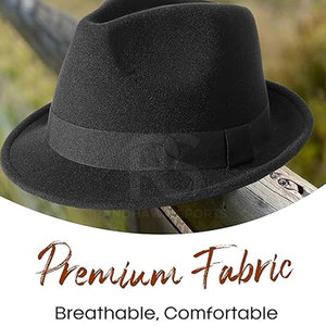 Sombreros Fedora de Lujo, Estilo Vintage, Ala Ancha, Sombrero de Moda para Hombres y Mujeres, Ideal para Fiestas, Viajes y Ocasiones Especiales - Product Image 2