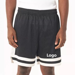 Bermudas Vintage Personalizadas 100% Algodón para Hombre, Pantalones Cortos Deportivos Transpirables con Malla, Decoración con Estampado y Bolsillos, Venta al Por Mayor - Product Image 1