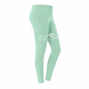 Pantalones de equitación con logo personalizado, leggings ecuestres transpirables para mujer, con agarre de silicona en toda la asiento, para entrenamiento. - Product Image 3