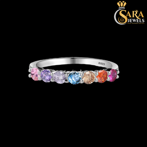 Anillo de compromiso de diamantes chapado en oro de 10K para mujer, corte redondo, estilo clásico, disponible al mejor precio. - Product Image 1