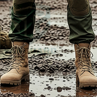 Bottes tactiques imperméables en gros, modèle Unity, à tige haute avec semelle antidérapante pour la randonnée, le trekking, la chasse et l'entraînement en extérieur