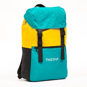 Yellow and blue color matching <b>backpack</b> <b>large</b> capacity sports <b>backpack</b> fashion <b>backpack</b> multifunctional <b>backpack</b> - Product Image 2