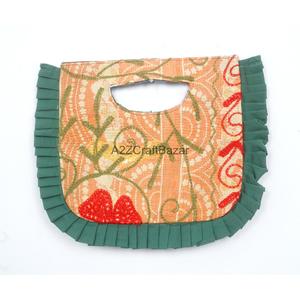 Indian 100% Cotton Bohemian Embroidery Designer Women Kantha Clutch Messenger Shoulder <b>Bag</b> Handmade Suzani Pattern Exhibition - Product Image 1