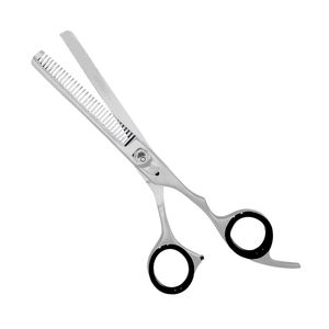 Hair Thinning Scissors with Black Finger Rings Professional Barber <b>Shears</b> Stainless Steel Texturizing Scissors - Product Image 1