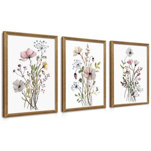 Handcrafted Mango Wood Botanical Wall <b>Tapestry</b> <b>Frame</b> - Wholesale Decor - Product Image 2